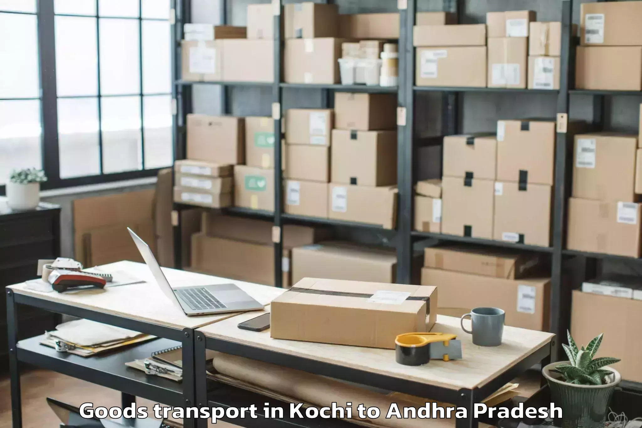 Hassle-Free Kochi to Gangavaram Goods Transport